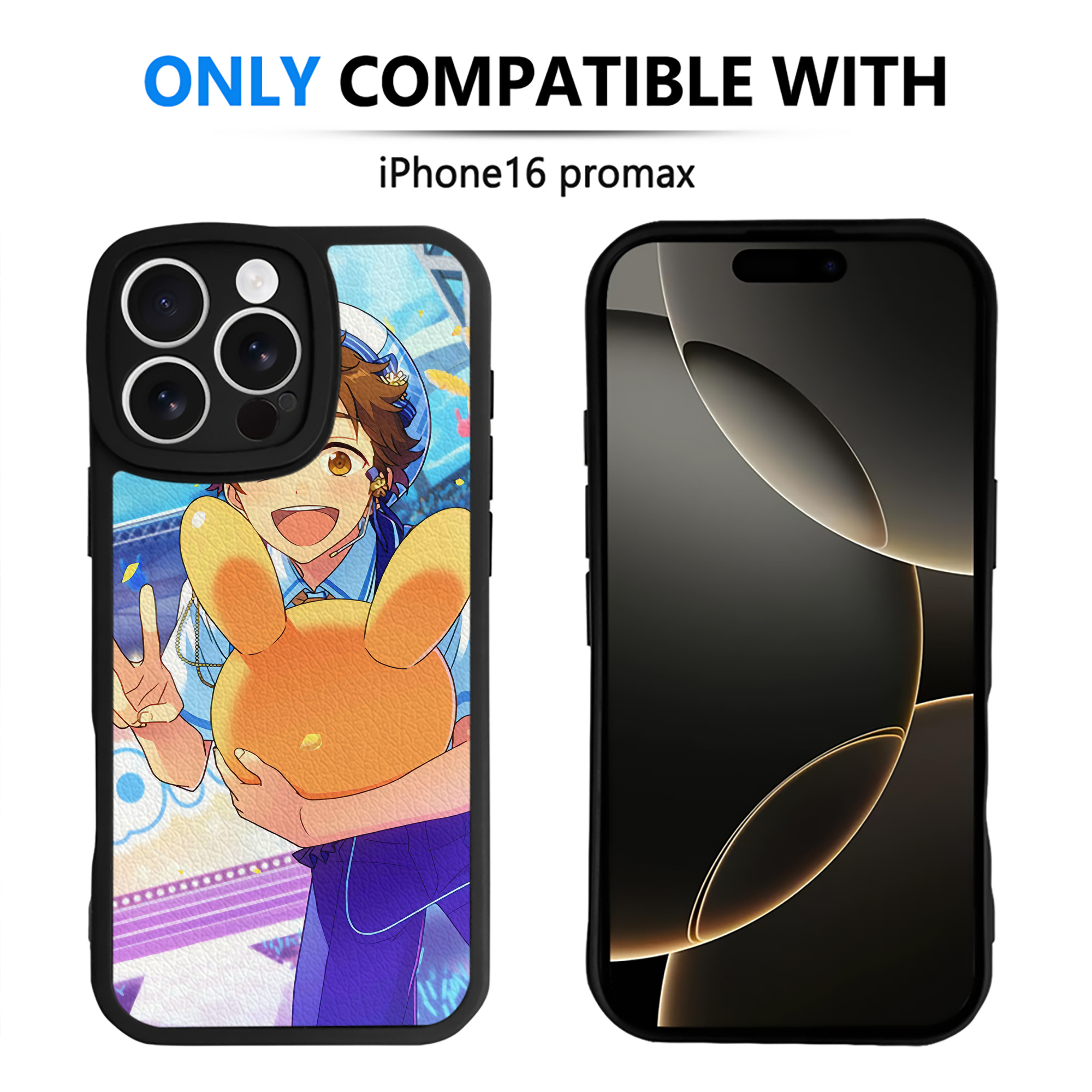 （画像用） あんさんぶるスターズ! Ensemble Stars 【iPhone 16シリーズ対応】シリコンスマホケース（レザー調） 材質：シリコン